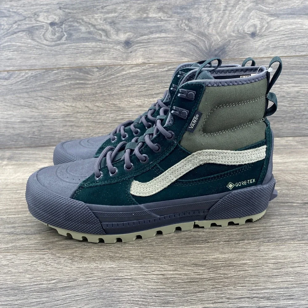 Vans Sk8-Hi GORE-TEX MTE-3 Mens 7.5 Womens 9 Green Waterproof Winter Boots